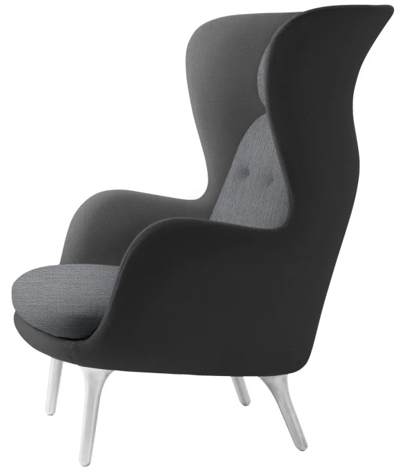 Fritz Hansen RO Loungestoel - Christianshavn 1172 - geborsteld aluminium