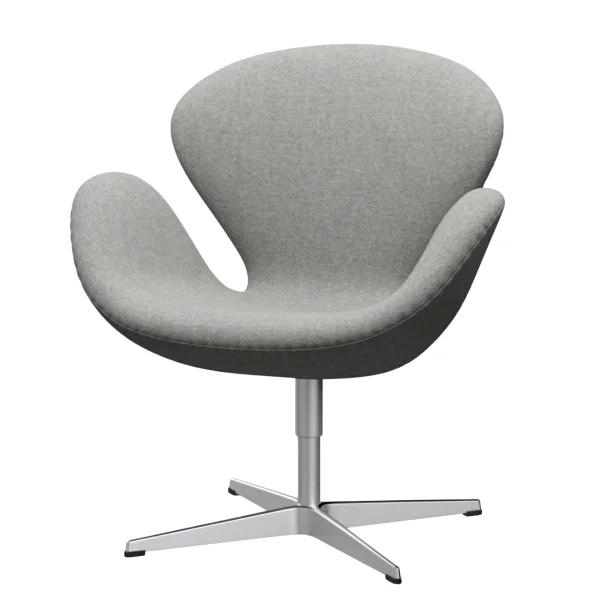 Fritz Hansen Swan Chair - Divina Melagne 120 - aluminium