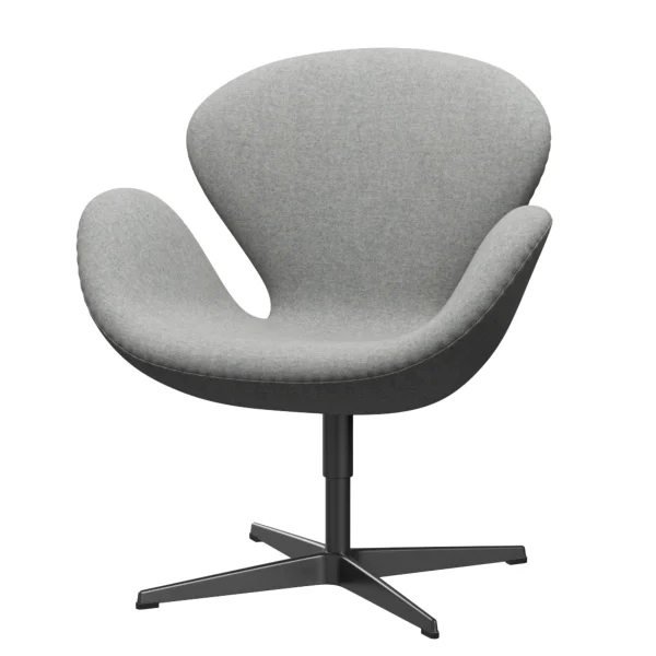 Fritz Hansen Swan Chair - Divina Melagne 120 - zwart