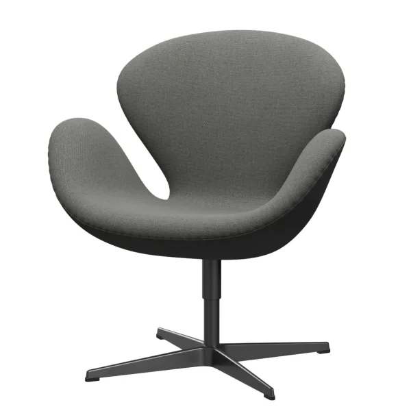 Fritz Hansen Swan Chair - ReWool 158 taupe/natuur - zwart