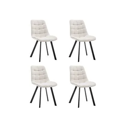 Furnihaus Eetkamerstoel Felix Boucle Creme Set van 4