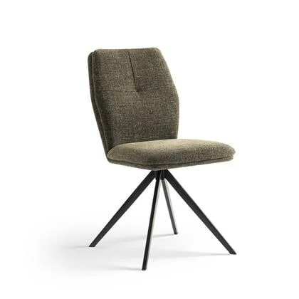 Furnihaus Eetkamerstoelen set van 4 - Emma - Groen - Stof