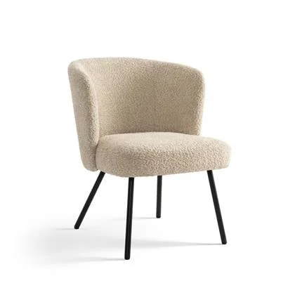 Furnihaus Fauteuil Cindy Boucle Beige Stof