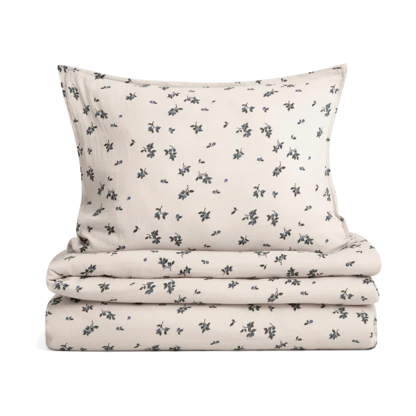 Garbo&Friends Blueberry Muslin beddengoedset 140x200 cm/50x70 cm