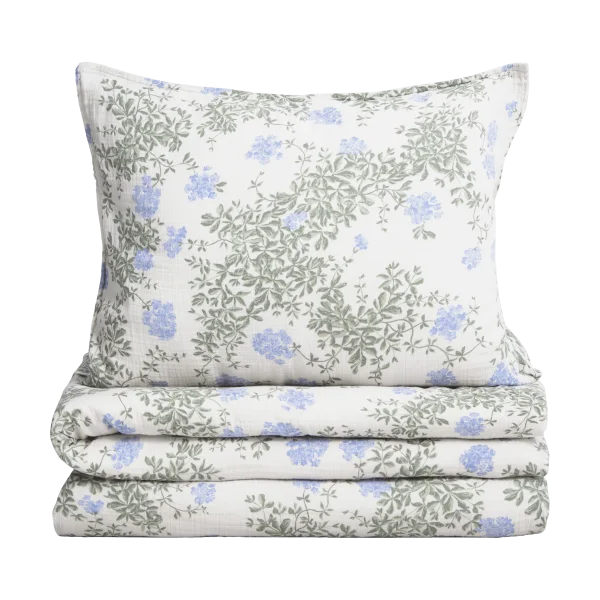 Garbo&Friends Plumbago Muslin beddengoedset 140x200 cm/50x75 cm