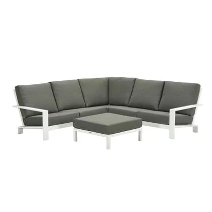 Garden Impressions Coba loungeset 4-delig - wit | moss groen