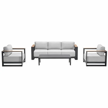 Garden Impressions Malakka loungeset 4-delig - valley sand