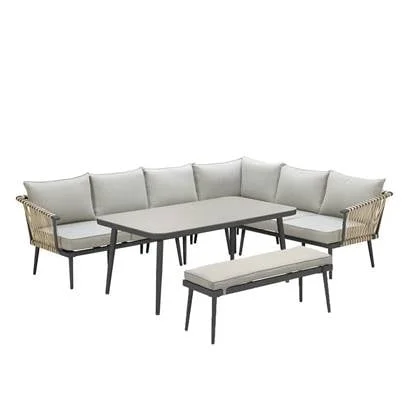 Garden Impressions Ralph lounge dining set 6-delig - natural rotan