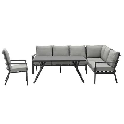 Garden Impressions Sergio lounge dining set rechts - 4-delig