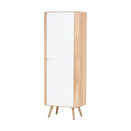 Gazzda Ena cabinet houten opbergkast whitewash - 60 x 170 cm