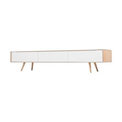 Gazzda Ena Lowboard TV meubel - Whitewash - 225 cm