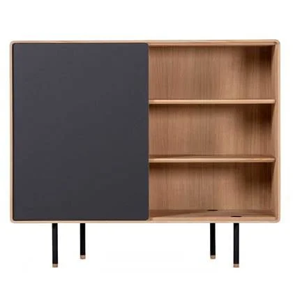 Gazzda Fina dressoir 118 met deur Nero 4023 naturel