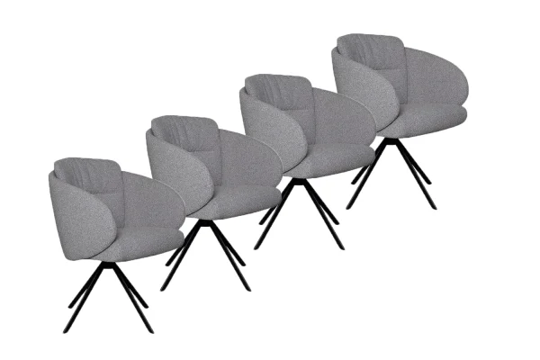 Gealux Potenza eetkamerstoelen set van 4 stuks