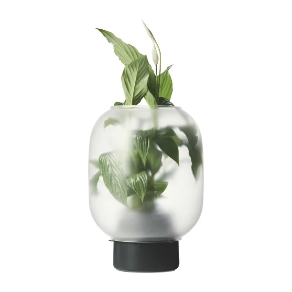 Gejst Nebl bloempot mat glas Ø26 cm Zwart