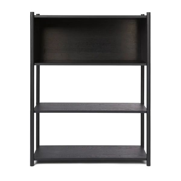 Gejst Sceene bookcase B Zwartgebeitst eikenhout