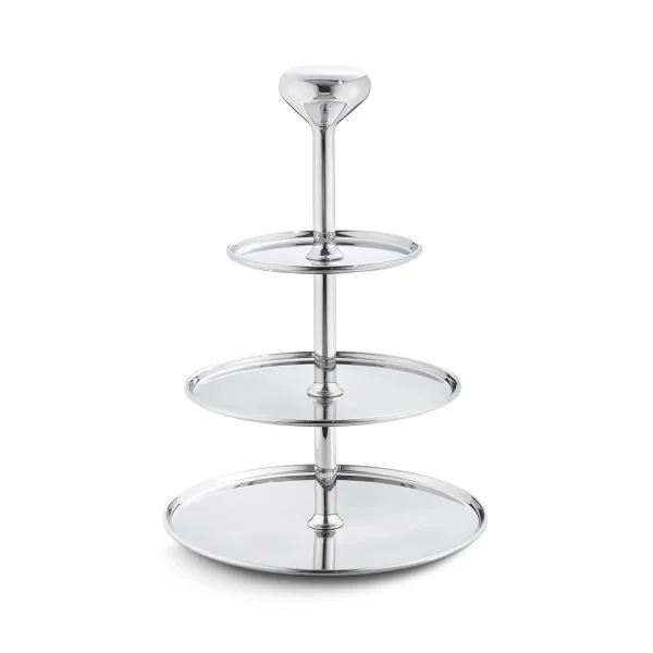 Georg Jensen Alfredo taartstandaard 3-laags 30 cm.