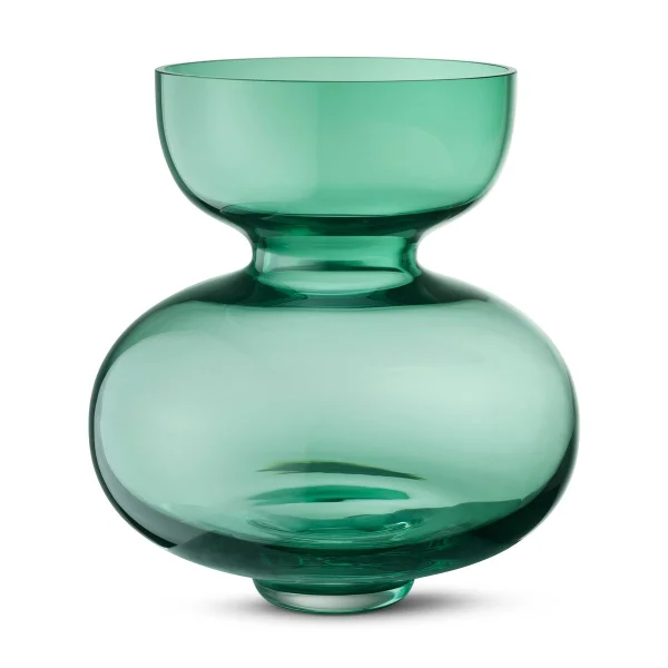 Georg Jensen Alfredo vaas helder groen 25 cm.