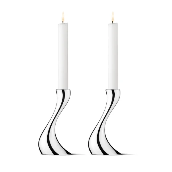 Georg Jensen Cobra kaarsenhouder 2-stuks Klein, 16 cm