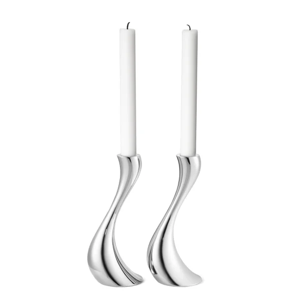 Georg Jensen Cobra Kaarsenhouder - roestvrij staal, 2 stuks - M