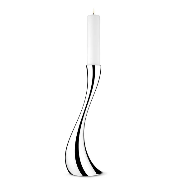 Georg Jensen Cobra vloer kaarsenstandaard middel - 50 cm.