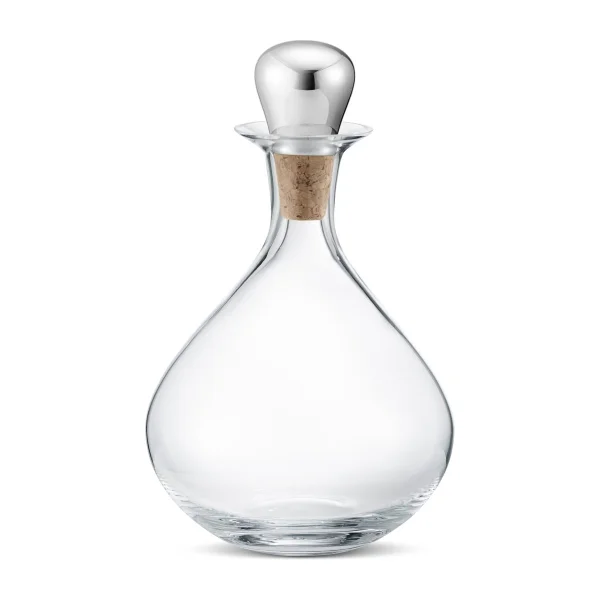 Georg Jensen Sky wijnkaraf met kurk 145 cl Roestvrij staal