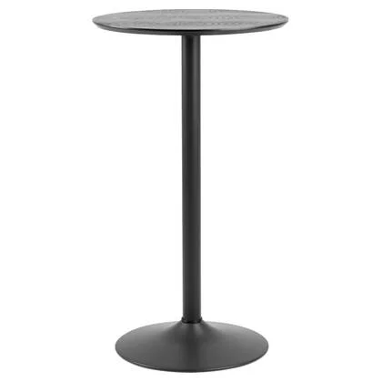 Giga Living - Bartafel Rond - Zwart - Ø60x105cm - Ivsta