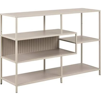 Giga Living - Boekenkast Grijs - 114x35x78cm - Varven