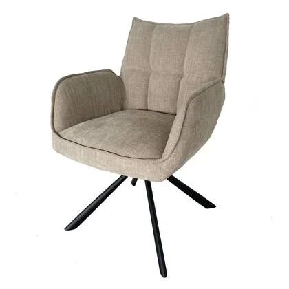 Giga Living - Eetkamerstoel Beige Stof - Select Marilla - Set van 2