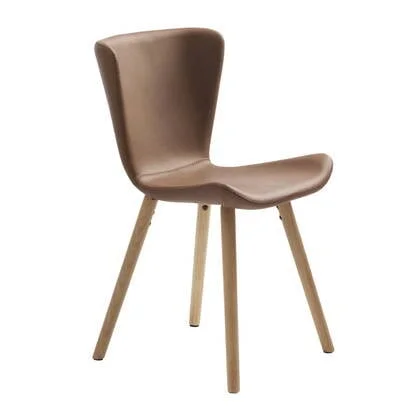 Giga Living - Eetkamerstoel Bruin PU-Leer - Teslin - Set van 2