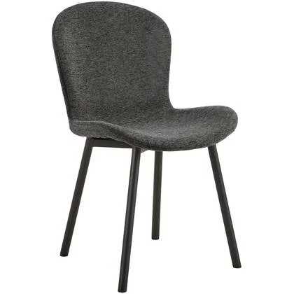 Giga Living - Eetkamerstoel - Donkergrijs - Stof - Galtor - Set van 2