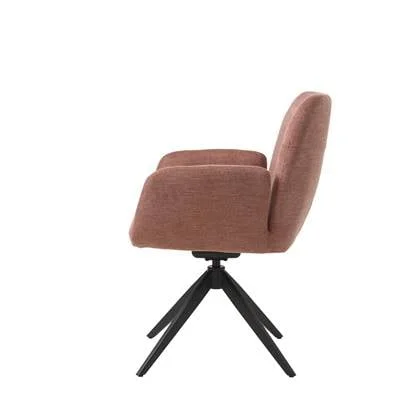 Giga Living - Eetkamerstoel Roze Metaal - Roxana