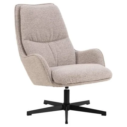 Giga Living - Fauteuil Beige Stof - 84x72x93cm - Borson