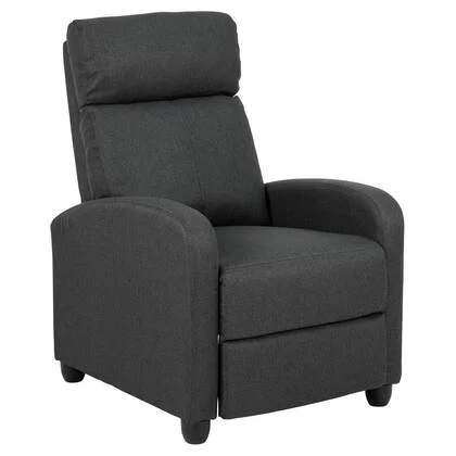 Giga Living - Relaxfauteuil Antraciet - 87x67x100,5cm - Verstelbaar - Vilda
