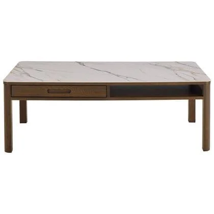 Giga Living - Salontafel - Beige Keramiek - 130x70x45cm - Wilven