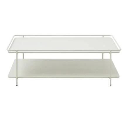 Giga Living - Salontafel Wit Metaal - 110x55x34,3cm - Yuba