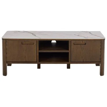 Giga Living - Tv-Meubel - Beige|Walnoot - 120x40x45cm - Wilven