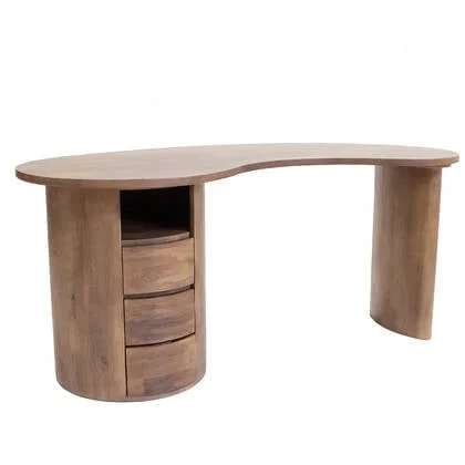 Giga Meubel - Bureau Donkerbruin - 160cm - Make-Up Tafel - Livigno