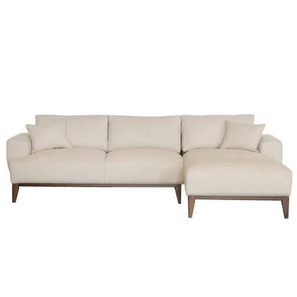 Giga Meubel - Chaise Longue Bank Beige Stof - 3-zits Rechts - Bordeaux