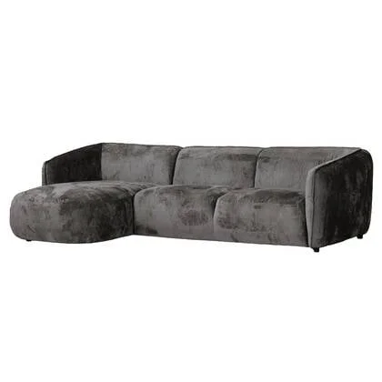 Giga Meubel - Chaise Longue Bank Lille 3-zits Links Mokka