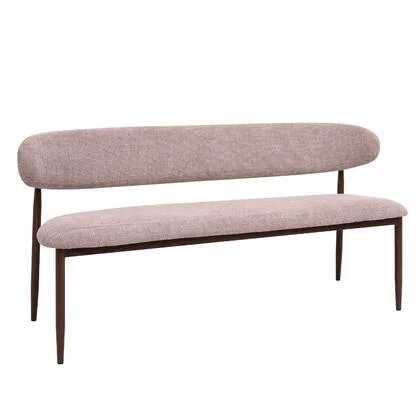 Giga Meubel - Eetkamerbank - Taupe|Walnoot - 160x55x77cm - Alexia