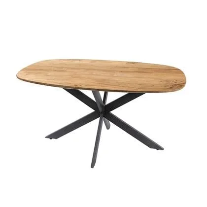 Giga Meubel - Eettafel Acaciahout - 150x90x77cm - Arhus