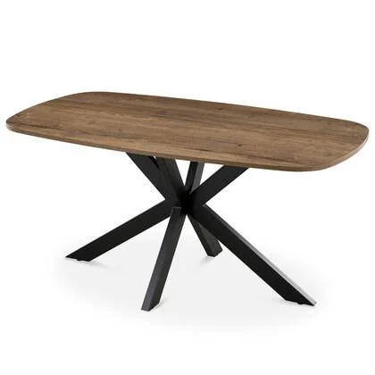 Giga Meubel - Eettafel Jaimy Donkerbruin Deens Ovaal 160cm