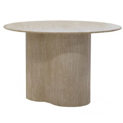 Giga Meubel - Eettafel Organisch - Marmer - 120x120x76cm - Firenze