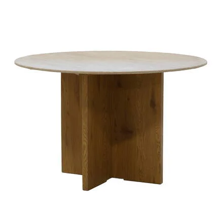 Giga Meubel - Eettafel Rond - Marmer - 120x120x76cm - Faria