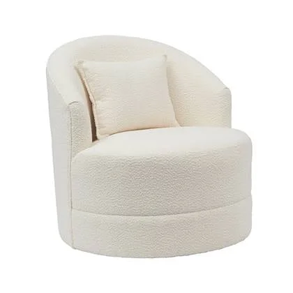 Giga Meubel - Fauteuil Bouclé Taupe - Japandi - Zithoogte 44.5cm