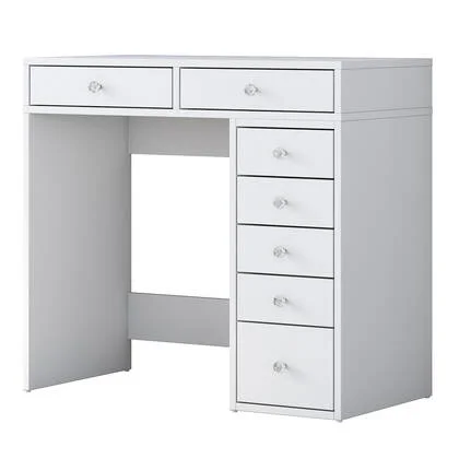 Giga Meubel - Make-Up Tafel - Wit Hout - 90cm - Beyas