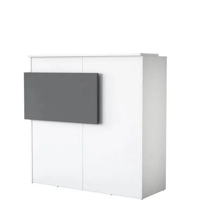 Giga Meubel - Receptietafel Wit Hout - 110x40x110cm - Mut