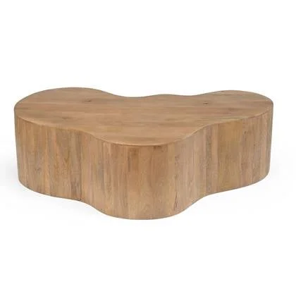 Giga Meubel - Salontafel Naturel Organisch - 129x84x36cm - Moos