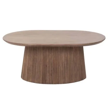 Giga Meubel - Salontafel Salvador Donkerbruin Ovaal 90cm