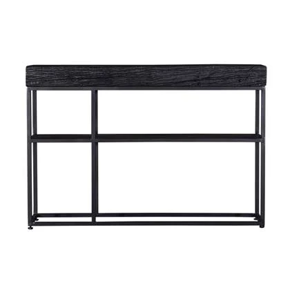 Giga Meubel - Sidetable Zwart Gerecycled Hout - 120x30x80 - Pure Black